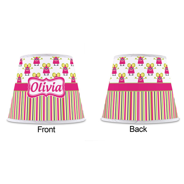 Pink Monsters & Stripes Poly Film Empire Lampshade - Approval