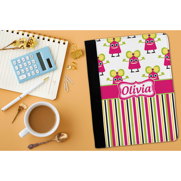 Pink Monsters & Stripes Medium Padfolio - LIFESTYLE (adult)