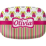 Pink Monsters & Stripes Melamine Platter (Personalized)