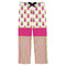 Pink Monsters & Stripes Mens Pajama Pants - S