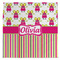 Pink Monsters & Stripes Microfiber Dish Towel (Personalized)