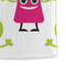 Pink Monsters & Stripes Microfiber Dish Towel - DETAIL