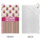 Pink Monsters & Stripes Microfiber Golf Towels - Small - APPROVAL