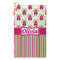 Pink Monsters & Stripes Microfiber Golf Towel - Small (Personalized)