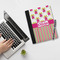 Pink Monsters & Stripes Notebook Padfolio - LIFESTYLE (large)