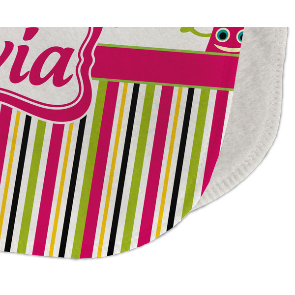 Pink Monsters & Stripes Old Burp Detail