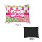 Pink Monsters & Stripes Outdoor Dog Beds - Small - APPROVAL