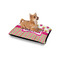 Pink Monsters & Stripes Outdoor Dog Beds - Small - IN CONTEXT