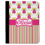 Pink Monsters & Stripes Padfolio Clipboard (Personalized)