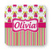 Pink Monsters & Stripes Paper Coasters - Approval