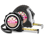 Pink Monsters & Stripes Tape Measure (Personalized)
