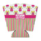 Pink Monsters & Stripes Party Cup Sleeves - with bottom - FRONT