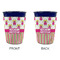 Pink Monsters & Stripes Party Cup Sleeves - without bottom - Approval