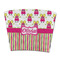 Pink Monsters & Stripes Party Cup Sleeves - without bottom - FRONT (flat)
