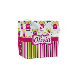 Pink Monsters & Stripes Party Favor Gift Bags - Gloss (Personalized)