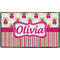 Pink Monsters & Stripes Personalized - 60x36 (APPROVAL)