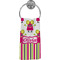 Pink Monsters & Stripes Hand Towel - Full Print (Personalized)