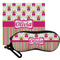 Pink Monsters & Stripes Personalized Eyeglass Case & Cloth