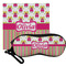 Pink Monsters & Stripes Eyeglass Case & Cloth (Personalized)
