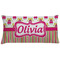 Pink Monsters & Stripes Pillow Case (Personalized)