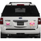Pink Monsters & Stripes Personalized Square Car Magnets on Ford Explorer