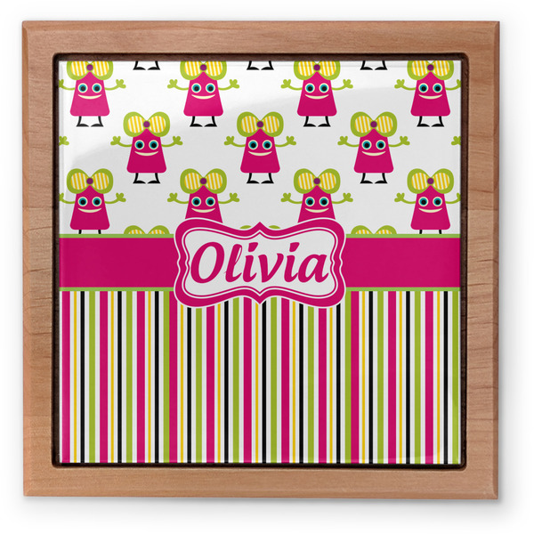 Pink Monsters & Stripes Pet Urn - Apvl