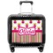 Pink Monsters & Stripes Pilot Bag Luggage with Wheels
