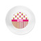 Pink Monsters & Stripes Plastic Party Appetizer & Dessert Plates - Approval