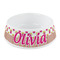 Pink Monsters & Stripes Plastic Pet Bowls - Small - MAIN
