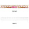 Pink Monsters & Stripes Plastic Ruler - 12" - APPROVAL