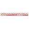Pink Monsters & Stripes Plastic Ruler - 12" - FRONT