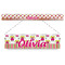 Pink Monsters & Stripes Plastic Ruler - 12" (Personalized)