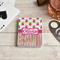 Pink Monsters & Stripes Playing Cards - In Context