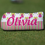 Pink Monsters & Stripes Blade Putter Cover (Personalized)