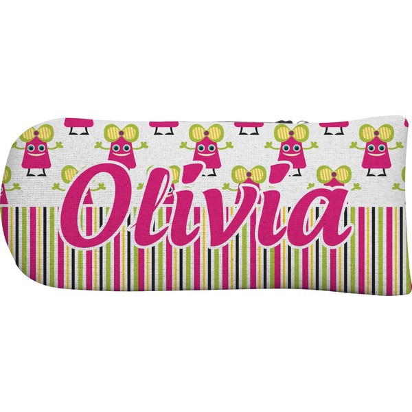 Pink Monsters & Stripes Putter Cover (Front)