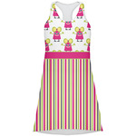 Pink Monsters & Stripes Racerback Dress (Personalized)