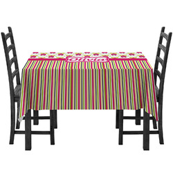 Pink Monsters & Stripes Tablecloth (Personalized)