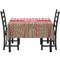 Pink Monsters & Stripes Rectangular Tablecloths - Side View