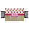 Pink Monsters & Stripes Tablecloth - 58"x58" (Personalized)