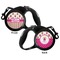 Pink Monsters & Stripes Retractable Dog Leash - Small - Apvl