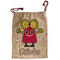 Pink Monsters & Stripes Santa Sack - Front (Personalized)