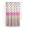 Pink Monsters & Stripes Sheer Curtain