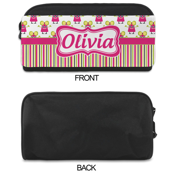 Pink Monsters & Stripes Shoe Bags - APPROVAL