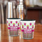 Pink Monsters & Stripes Shot Glass - Two Tone - LIFESTYLE