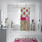 Pink Monsters & Stripes Shower Curtain - Custom Size
