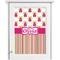 Pink Monsters & Stripes Single White Cabinet Decal