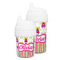 Pink Monsters & Stripes Sippy Cups