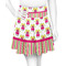 Pink Monsters & Stripes Skater Skirt - Front