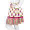 Pink Monsters & Stripes Skater Skirt - Side