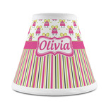 Pink Monsters & Stripes Chandelier Lamp Shade (Personalized)